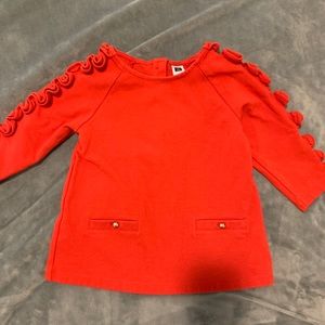 Janie and Jack red ruffle top, size 3